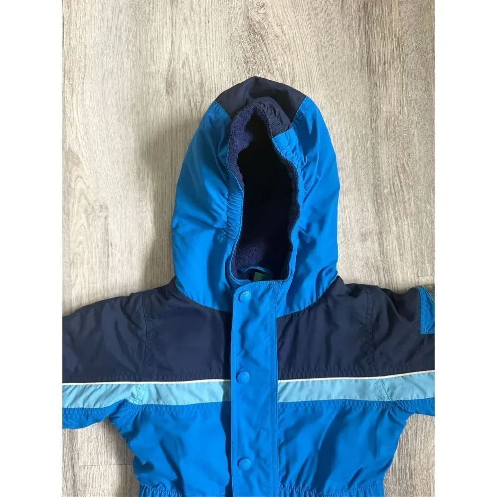 LL BEAN 2T Toddler Blue Cold Buster Snow Suit